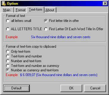 picture of option - text-form