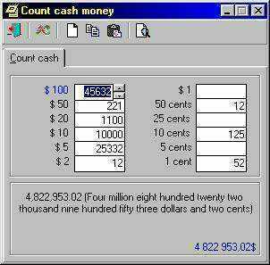 count cash